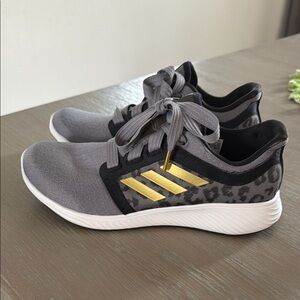 Adidas Edge Lux Athletic Sneakers with Gold Accent - Women's
